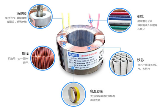 堅持4次全檢1次抽檢的環形變壓器廠家